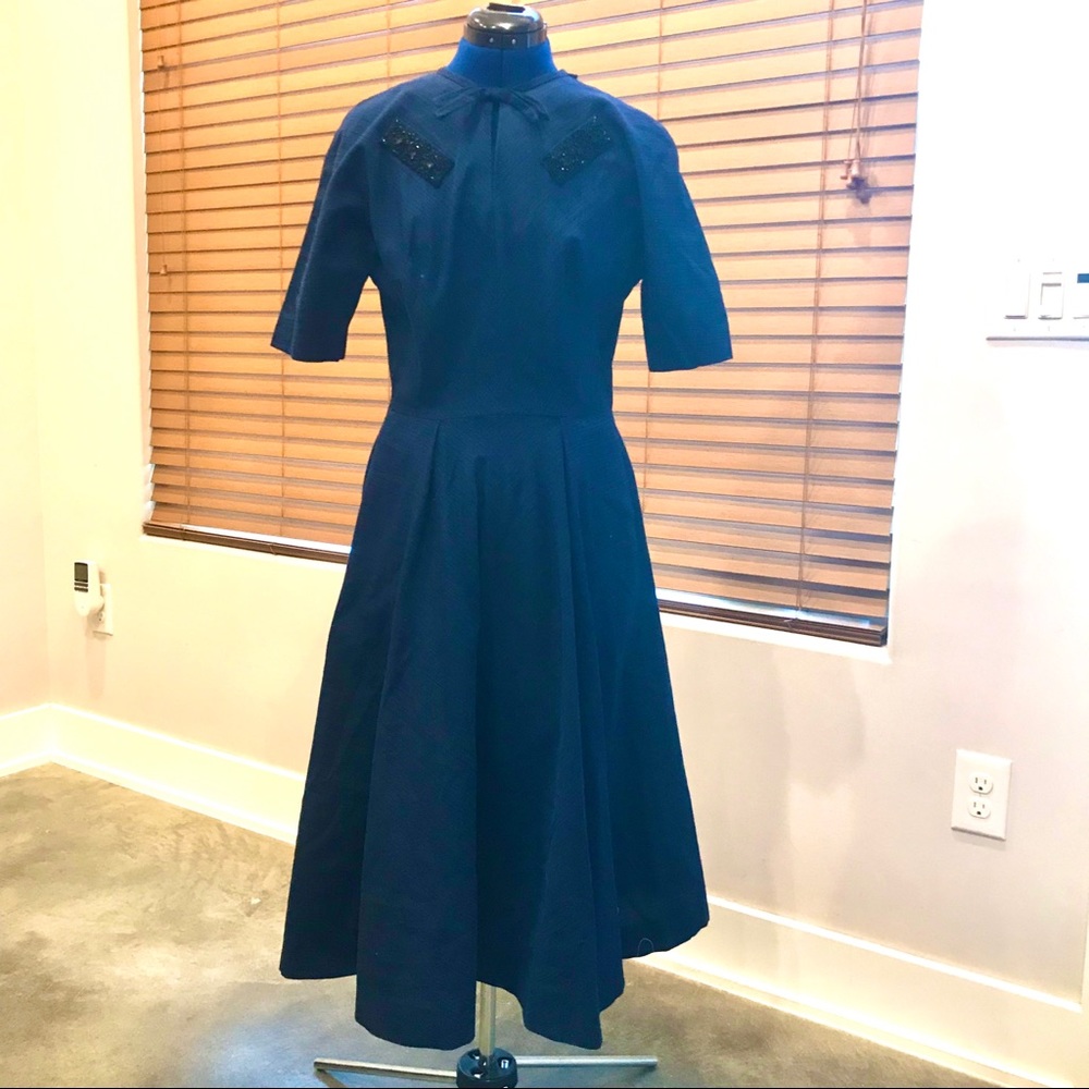 Near flawless vintage blue black Ben barrack dress